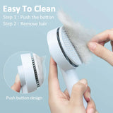 Pet Needle Comb Hair Remover Brush Dog And Cat Pet Comb Self Cleaning Massage Brushes Grooming Supplies with easy cleaning features.